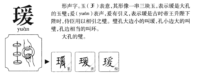 瑗字字源字典