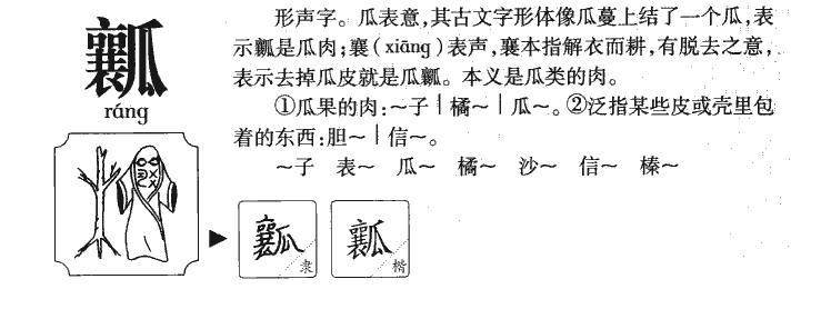 瓤字字源字典