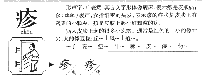 疹字字源字典