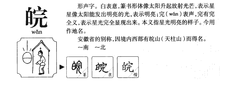 皖字字源字典