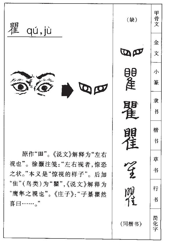 瞿字字源字典