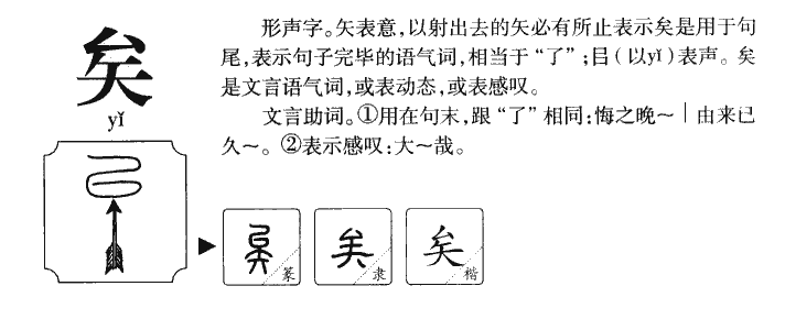 矣字字源字典