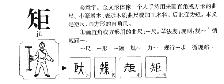 矩字字源字典