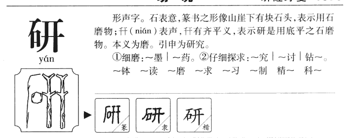 研字字源字典