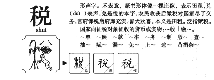 税字字源字典