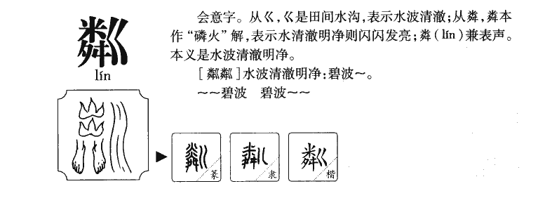 粼字字源字典