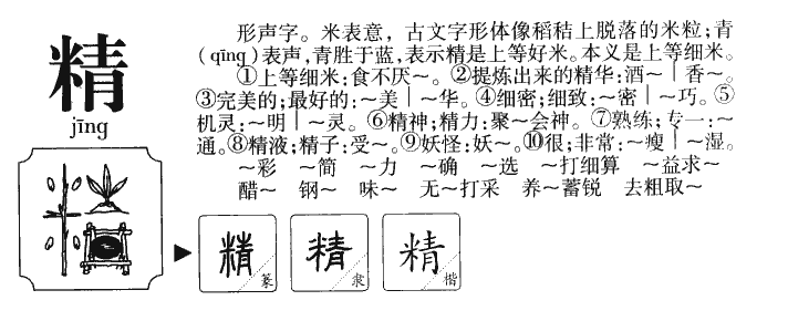 精字字源字典