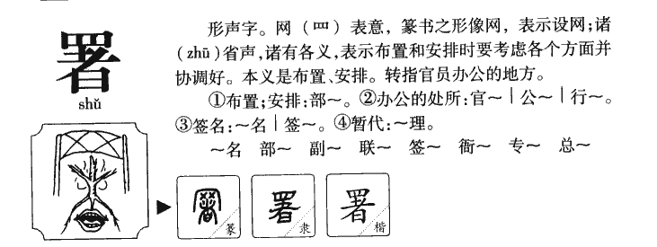 署字字源字典