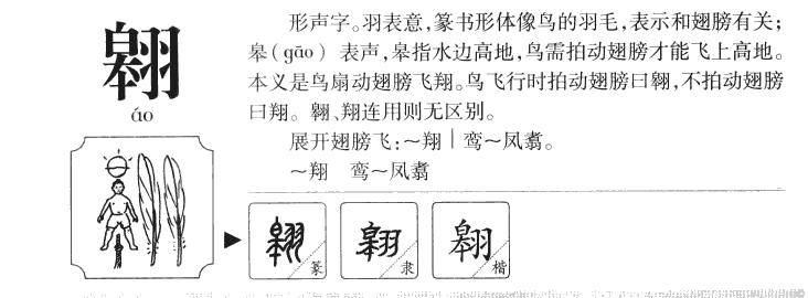 翱字字源字典