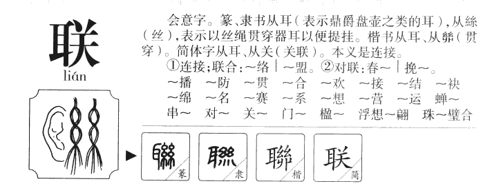 联字字源字典