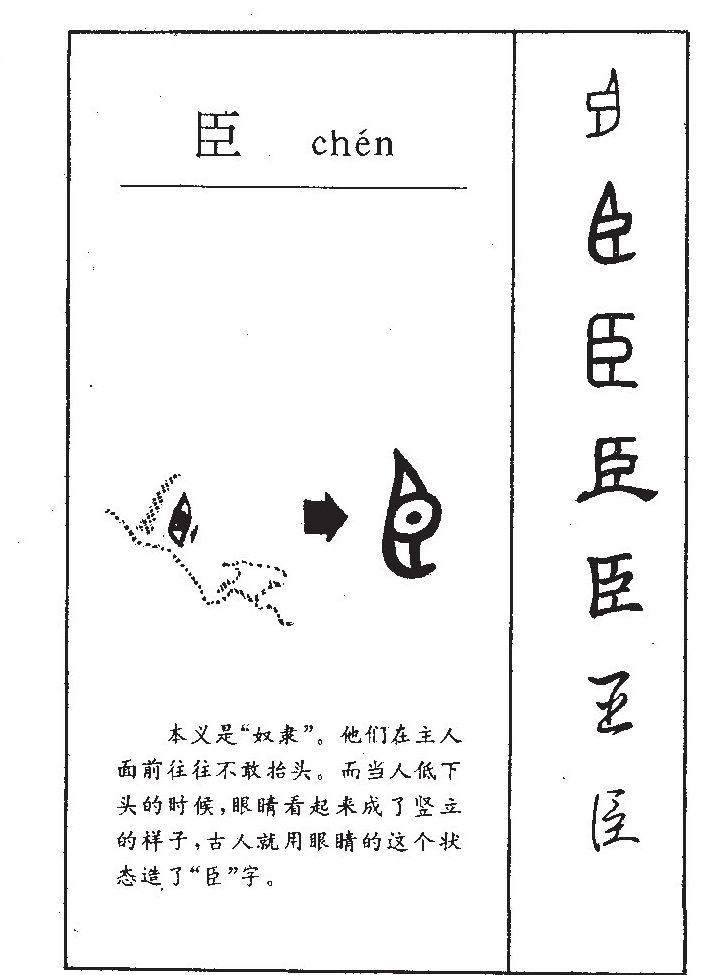 臣字字源字典