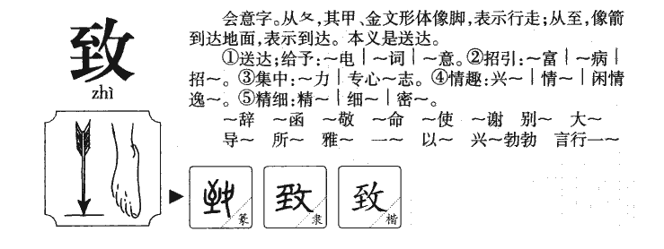 致字字源字典