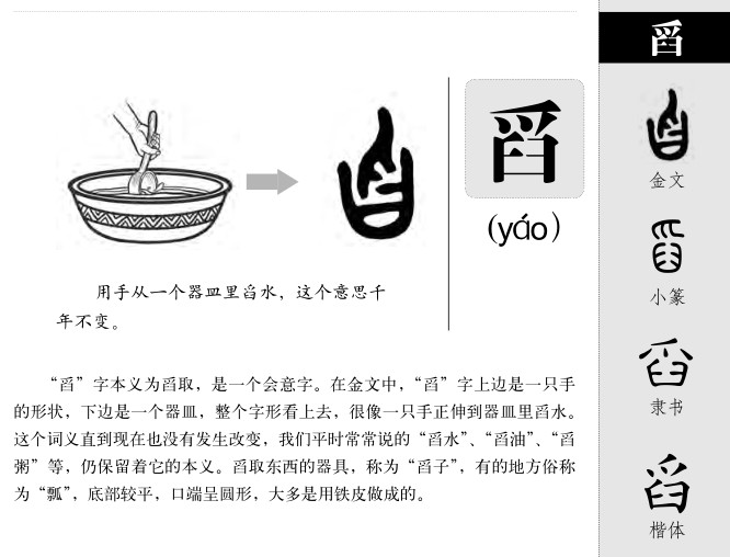 舀字字源字典