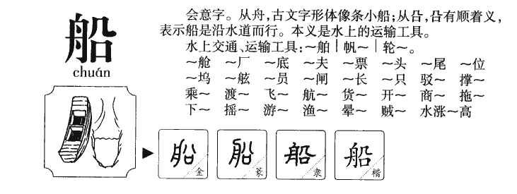 船字字源字典