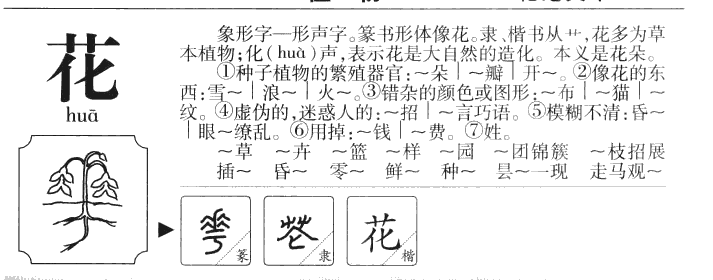 花字字源字典