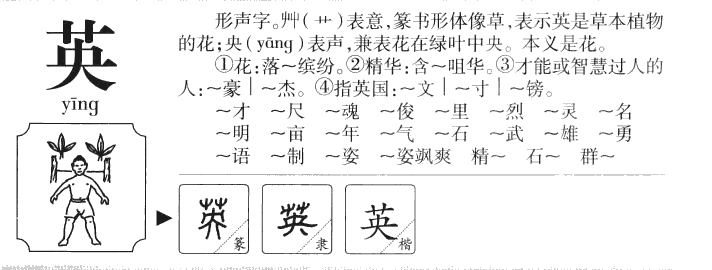 英字字源字典