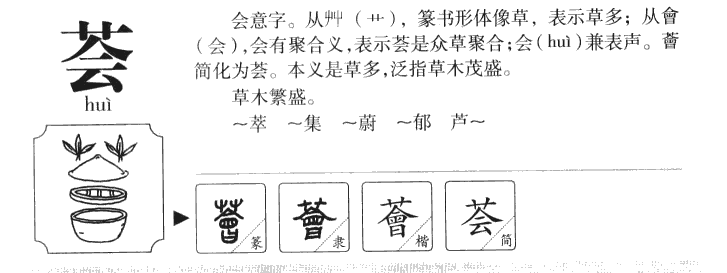 荟字字源字典