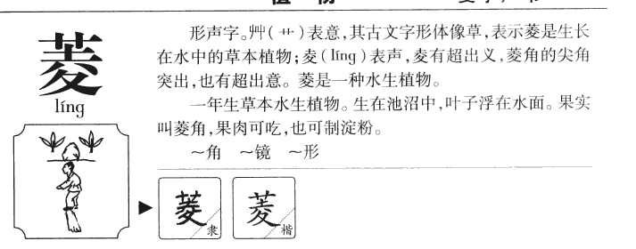 菱字字源字典