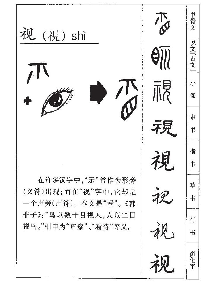 视字字源字典