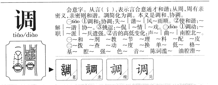 调字字源字典