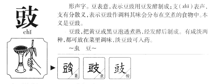 豉字字源字典