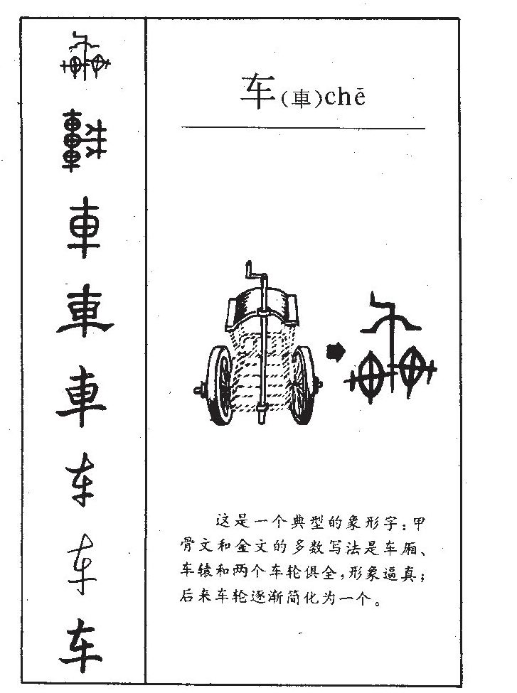 车字字源字典