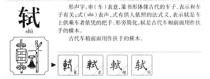 轼字字源字典