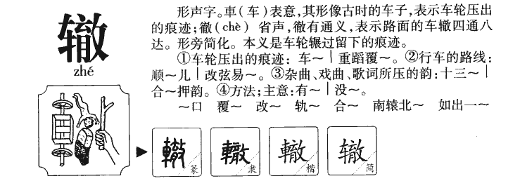 辙字字源字典