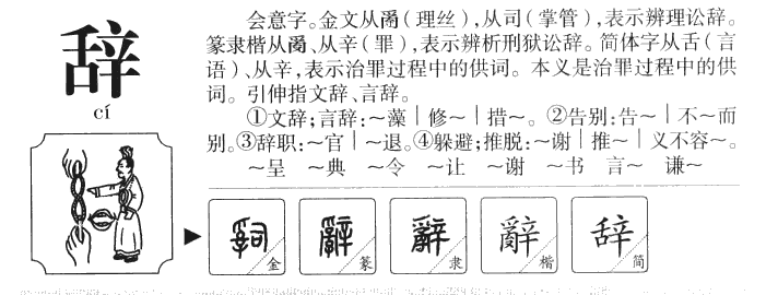 辞字字源字典