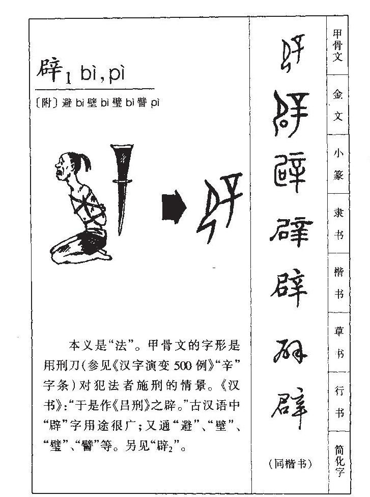 辟字字源字典