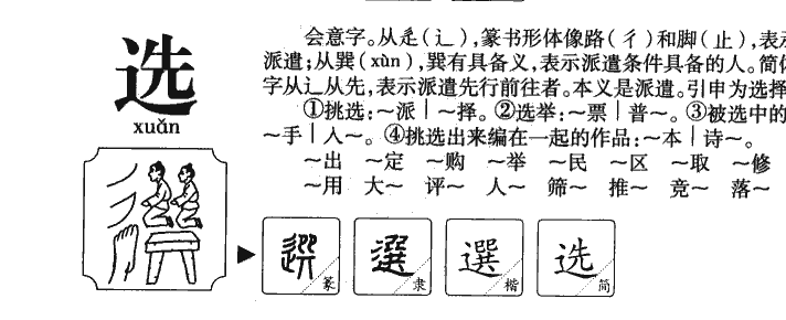 选字字源字典