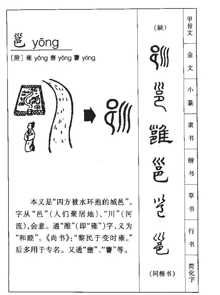 邕字字源字典