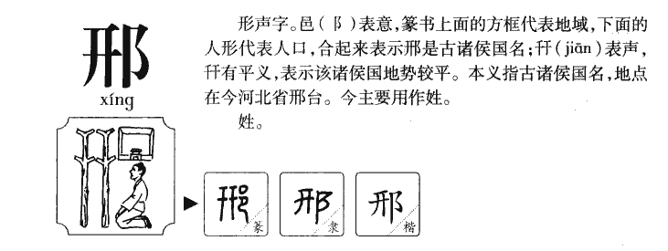 邢字字源字典