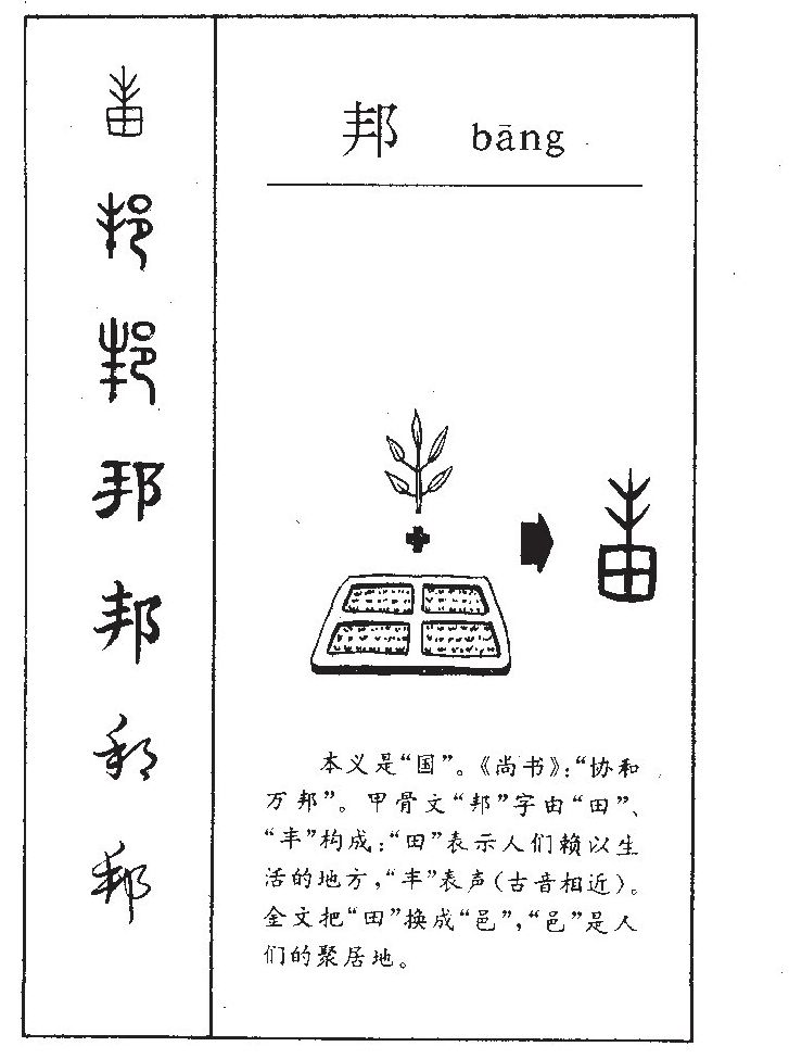 邦字字源字典