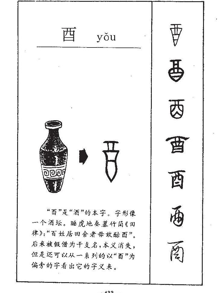 酉字字源字典