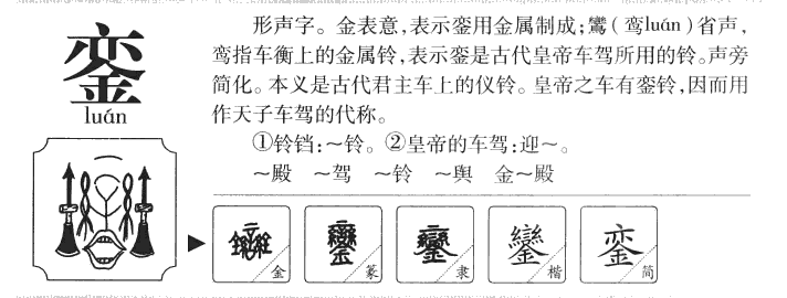 銮字字源字典