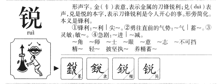 锐字字源字典