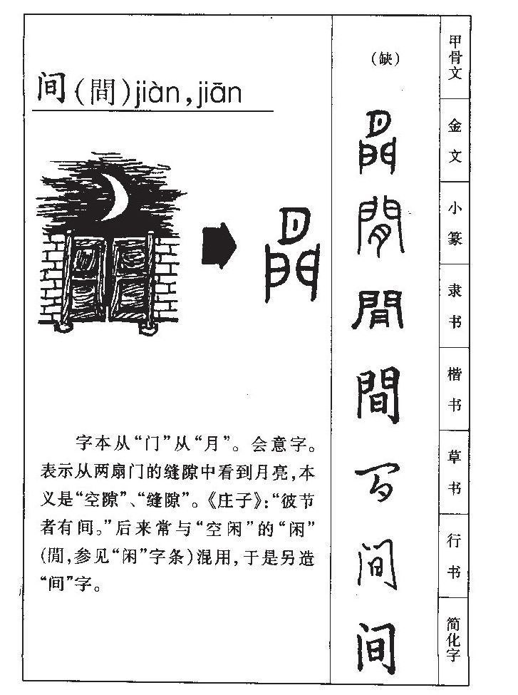 间字字源字典