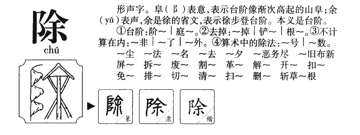 除字字源字典