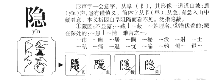 隐字字源字典