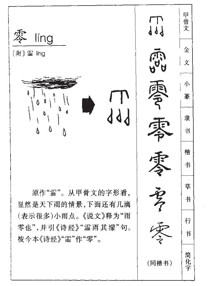 零字字源字典