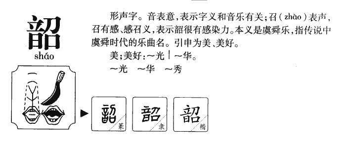 韶字字源字典