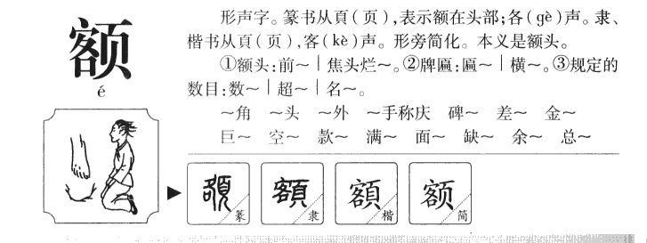 额字字源字典