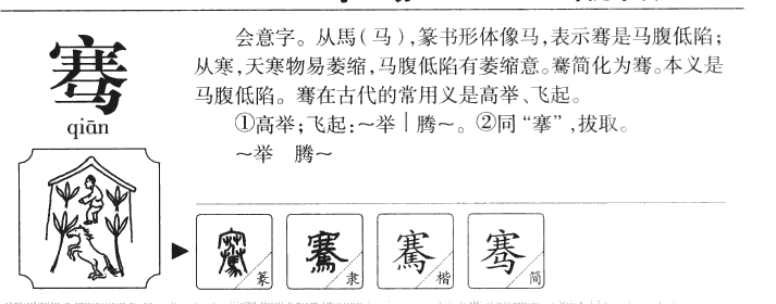 骞字字源字典