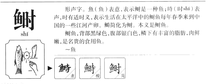 鲥字字源字典